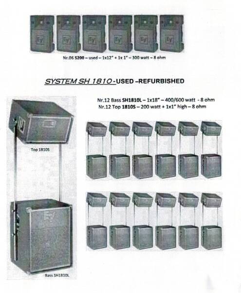 sistema audio electro voice 10 000 watt