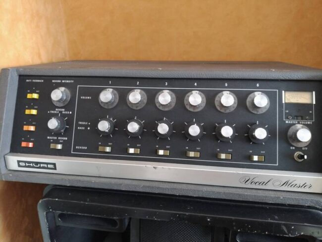 vendo mixer analogico usato shure vocal master