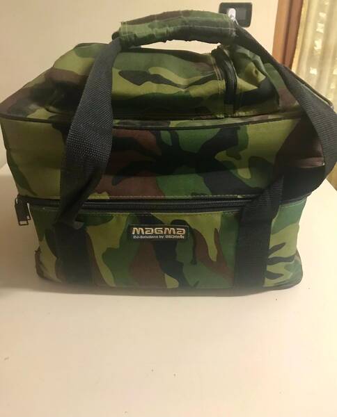 magma 45 giri record bag camo borsa porta dischi