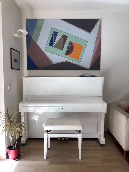 pianoforte yamaha u1 bianco