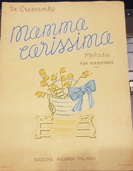 spartito mamma carissima - costantino de crescenzo