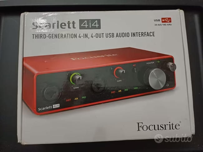 focusrite scarlet 4i4 third-generation