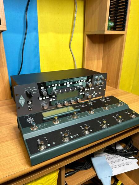 vendo kemper amp rack con pedalboard