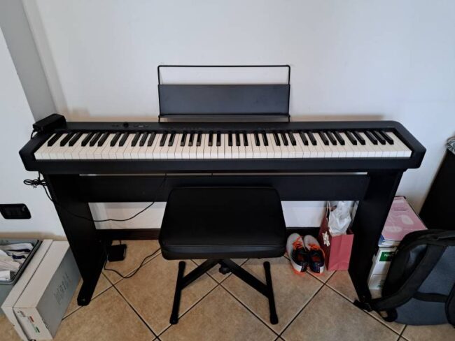 pianoforte digitale con 88 tasti pesati casio cdp-s110bk