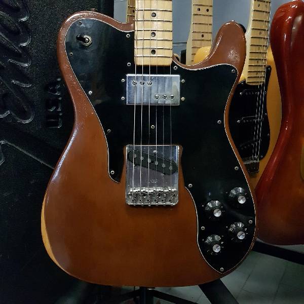 fender - custom deluxe telecaster 1976 mocha - spedizione gratis