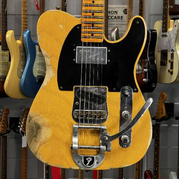 fender - custom shop limited ltd telecaster blackguard cunife relic 2021 aged butterscotch blonde - spedizione gratis