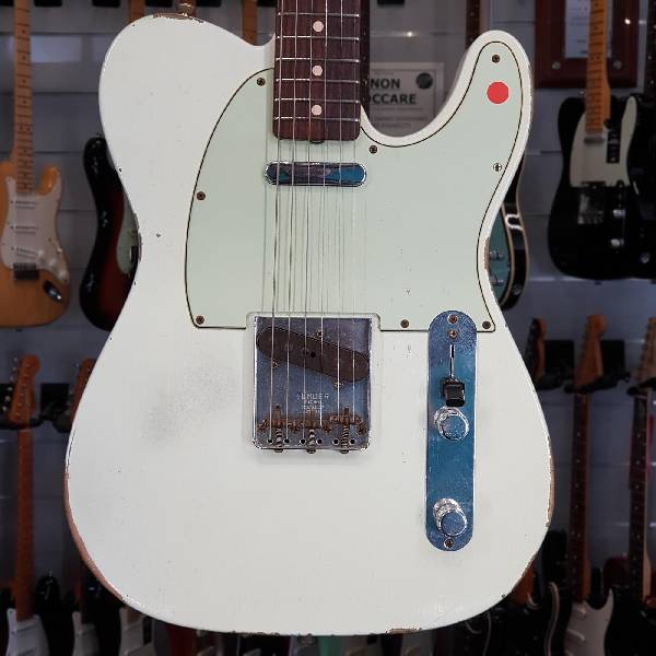 fender - custom shop 1963 telecaster relic white - spedizione gratis