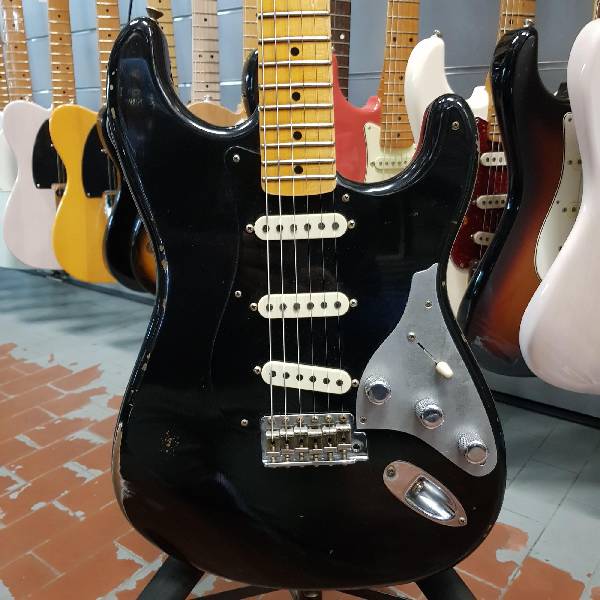 fender - custom shop limited edition stratocaster poblano ii relic black - spedizione gratis