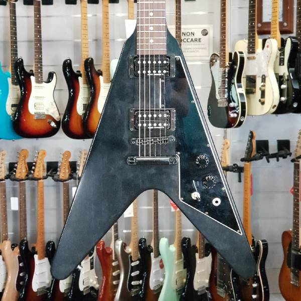 gibson - flying v b-2 satin ebony 2019 - spedizione gratis