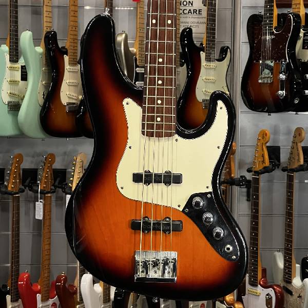 fender - american standard jazz bass sunburst 1992 + bartolini + bridge - spedizione gratis