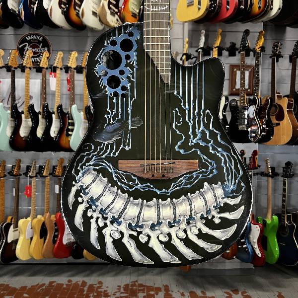 ovation - dja 34 limited edition dj ashba chrome bone - spedizione gratis