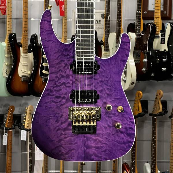 jackson - pro soloist sl2q mah eb transparent purple - spedizione gratis