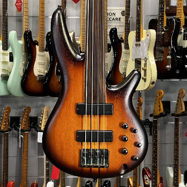 ibanez - srf 700 fretless bass brown burst flat - spedizione gratis