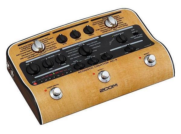 zoom ac-3 acoustic creator - pedale stereo per chitarra acustica