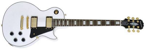 epiphone les paul custom pro alpine white (aw) - chitarra elettrica