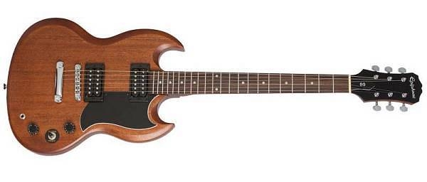 epiphone sg special ve vintage worn walnut - chitarra elettrica diavoletto