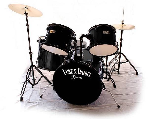 luke & daniel d950 bk - batteria acustica completa - colore nero