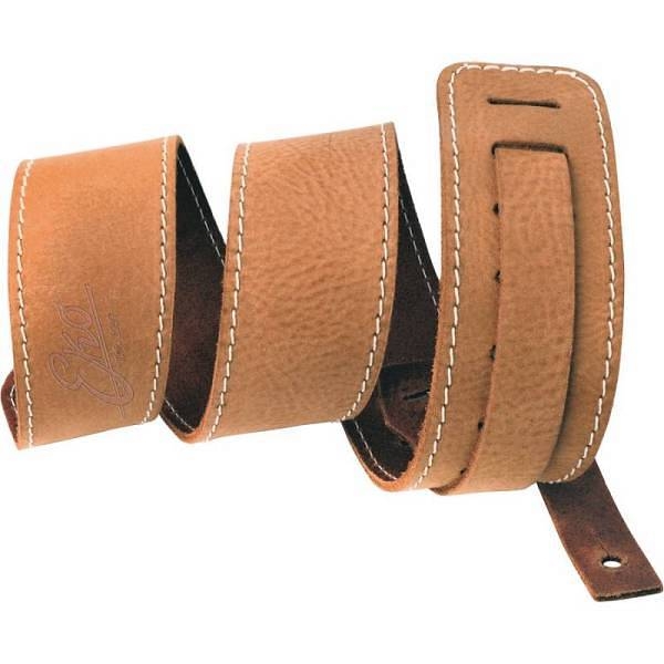 eko gbu strap leather brown - tracolla in pelle marrone per chitarra o basso