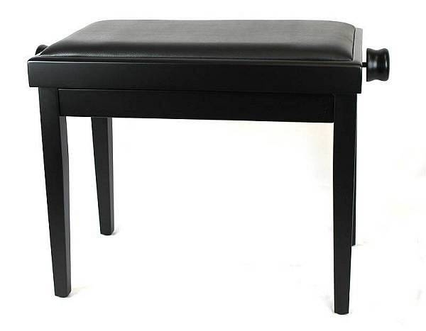 weisbach pj-018-bksa - panchetta per pianoforte in legno - colore nero satinato