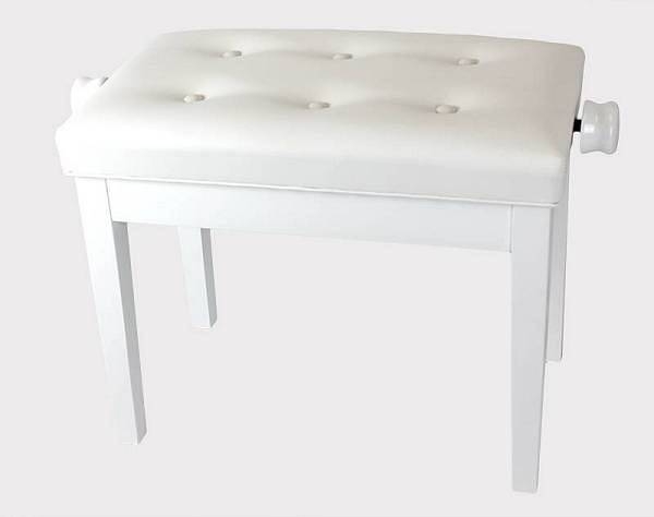 weisbach 102-17-wh - panchetta per pianoforte in legno - colore bianco