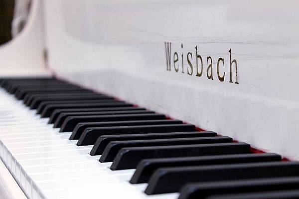 weisbach 123js - bianco - pianoforte acustico verticale