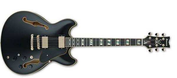 ibanez jsm20bkl black low gloss - signature john scofield