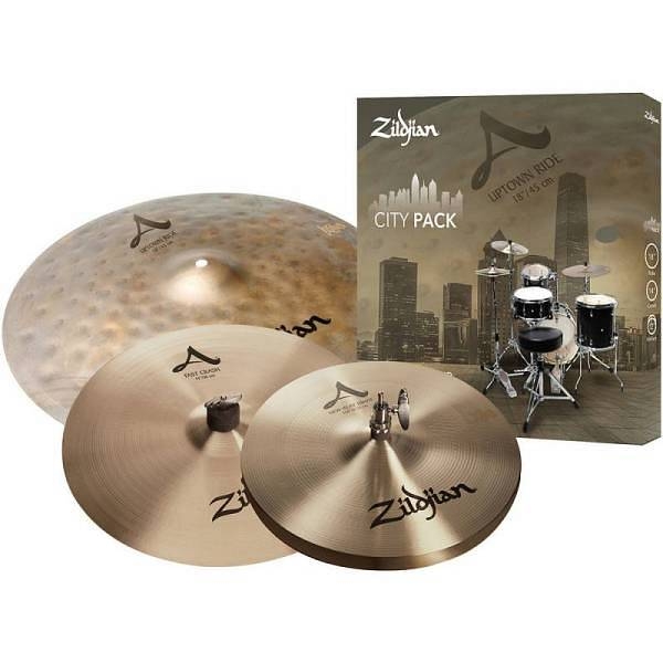 zildjian cartone 4 a city pack (cityp248): ride + hi-hat + crash