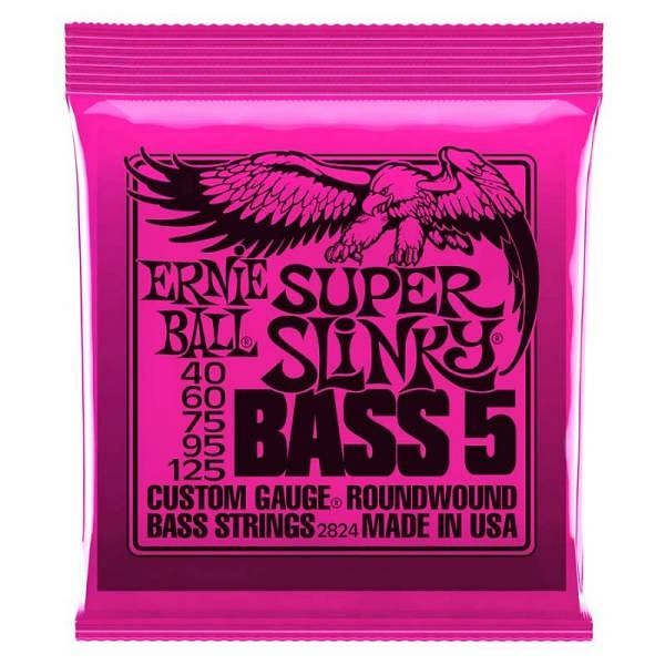 ernie ball 2824 nickel wound 5 corde super slinky 40-125