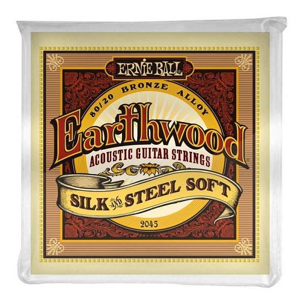 ernie ball 2045 earthwood silk & steel 80/20 bronze soft 11-52