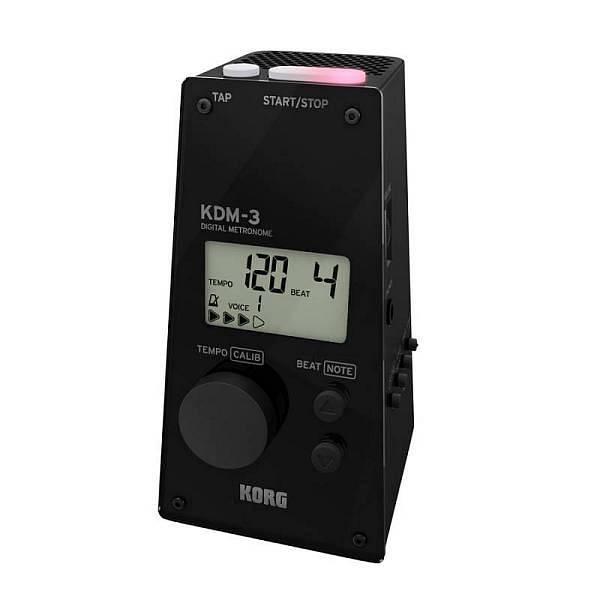 korg kdm-3-bk - metronomo digitale con design tradizionale