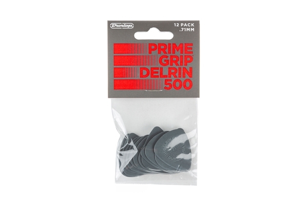 dunlop 450p071 prime grip delrin 500 .71 mm player's pack/12