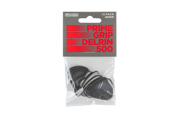 dunlop 450p096 prime grip delrin 500 .96 mm player's pack/12