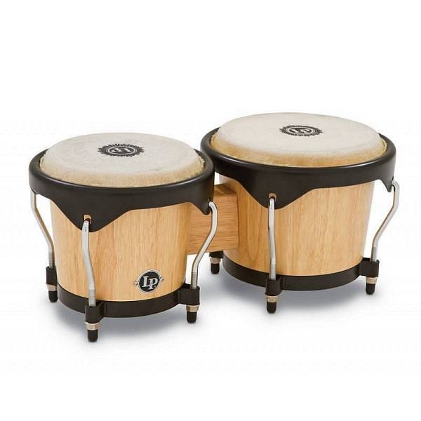 latin percussion city bongos lp601ny-aw satinato naturale