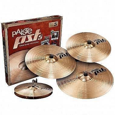 paiste pst5 rock set ride 20 - crash 16 - hi hat + crash 18 omaggio