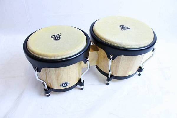 gewa lp percussion bongos natural lp810600 aspire kit con campana e battente 500aw