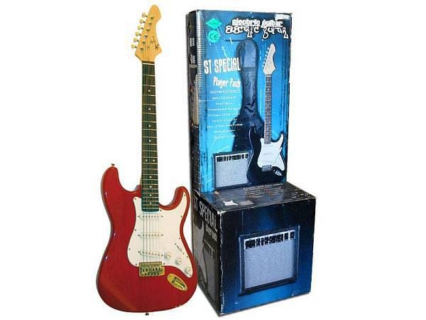 extreme chitarra elettrica con amplificatore custodia e accessori - eg100kitrd