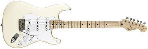 fender eric clapton stratocaster mn olympic white