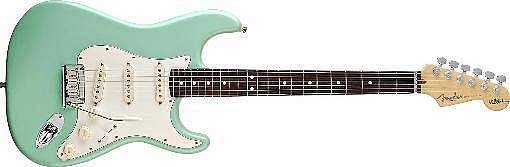 fender jeff beck stratocaster rw surf green