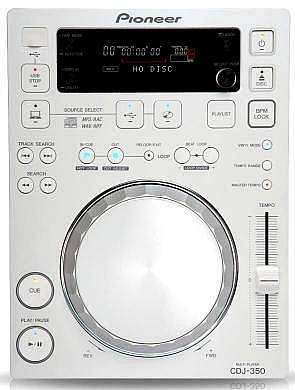 pioneer dj - cdj-350 w - cd player - white