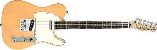 squier by fender standard telecaster lrl vintage blonde