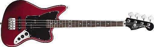 squier by fender vintage modified jaguar bass special ss candy apple red