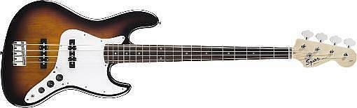 squier by fender affinity jazz bass rw brown sunburst