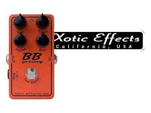 xotic bb preamp - booster overdrive boutique true-bypass