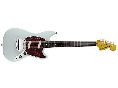 squier by fender vintage modified mustang lrl sonic blue