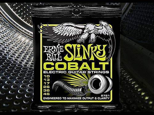 ernie ball 2721 - cobalt regular slinky - 10-46