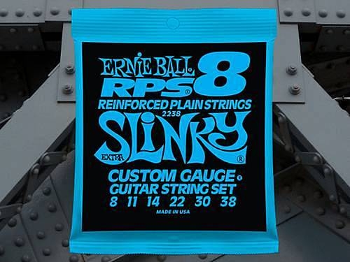 ernie ball 2238 - rps 8 extra slinky - 8-38