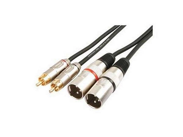 extreme cavo 2 rca - 2 xlr da consolle a impianto - 5 metri - 2r2x5pro