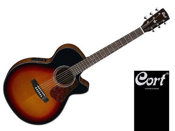 cort l500f 3ts - acustica elettrificata in cedro massello con fishman aero