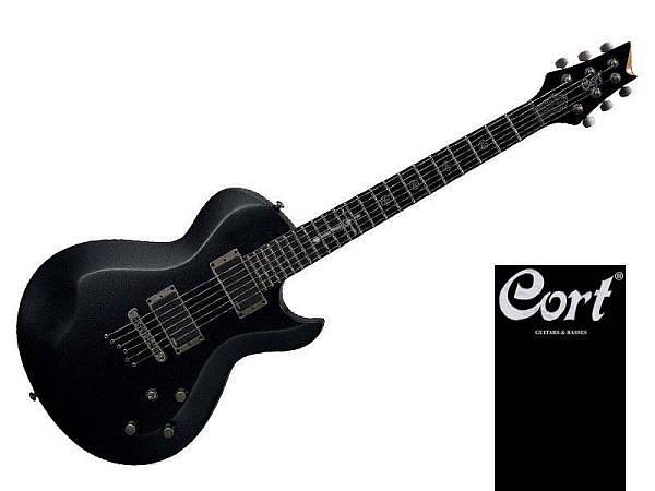 cort evl-z6 bkms - chitarra elettrica metal pickup emg 60 e emg 81