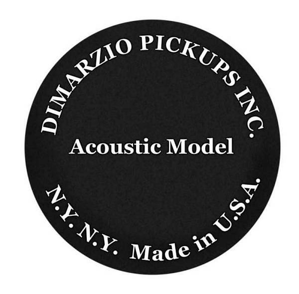 dimarzio acoustic model nero - dp130bk - piezoelettrico